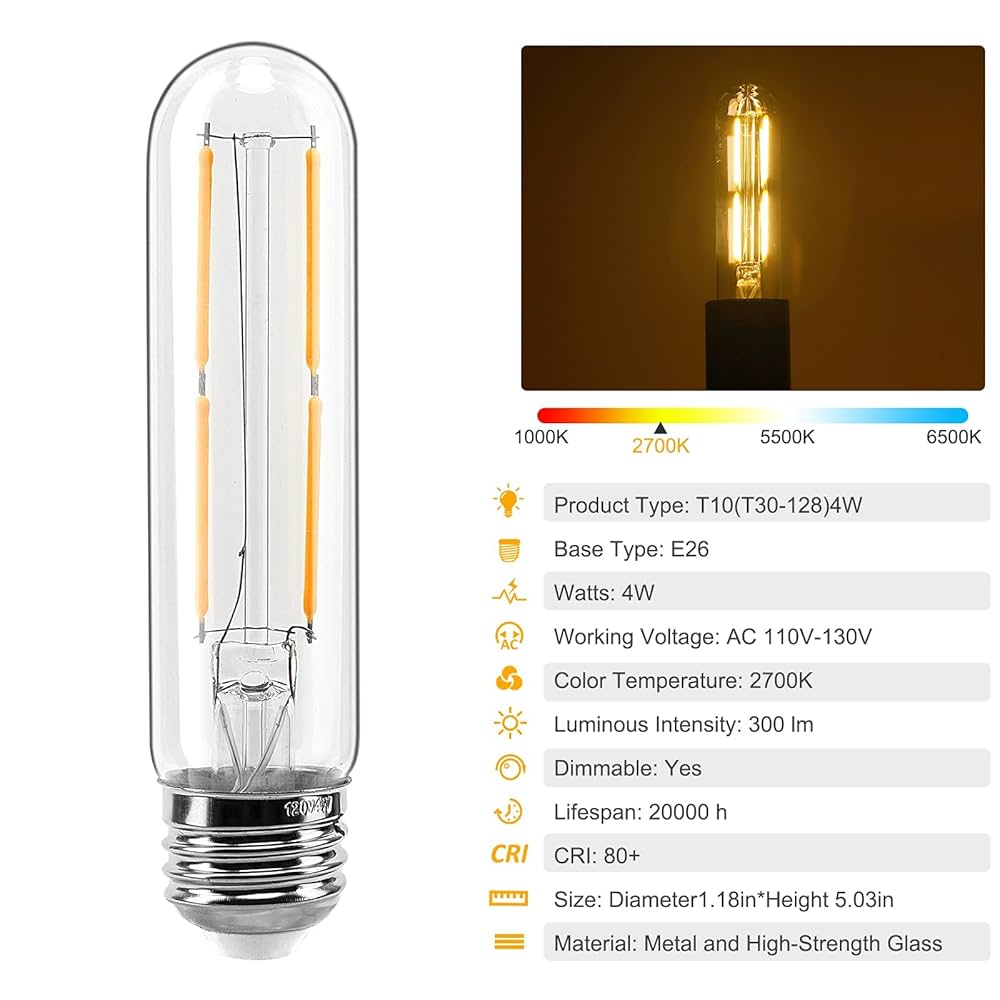 その他 Time &amp; Color 6g7v4d0 TopLeder E26 LED Bulbs 6-Pack, Dimmable LED Light Bulbs 40W